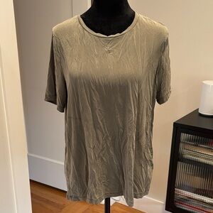 COS Women's Olive Short Sleeve Tee